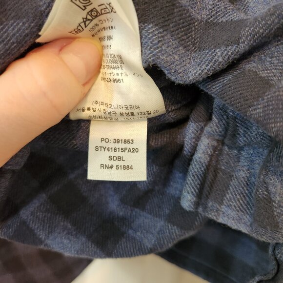 Patagonia Driving Song Flannel Shirt - Dolomite Blue - Picture 8 of 10